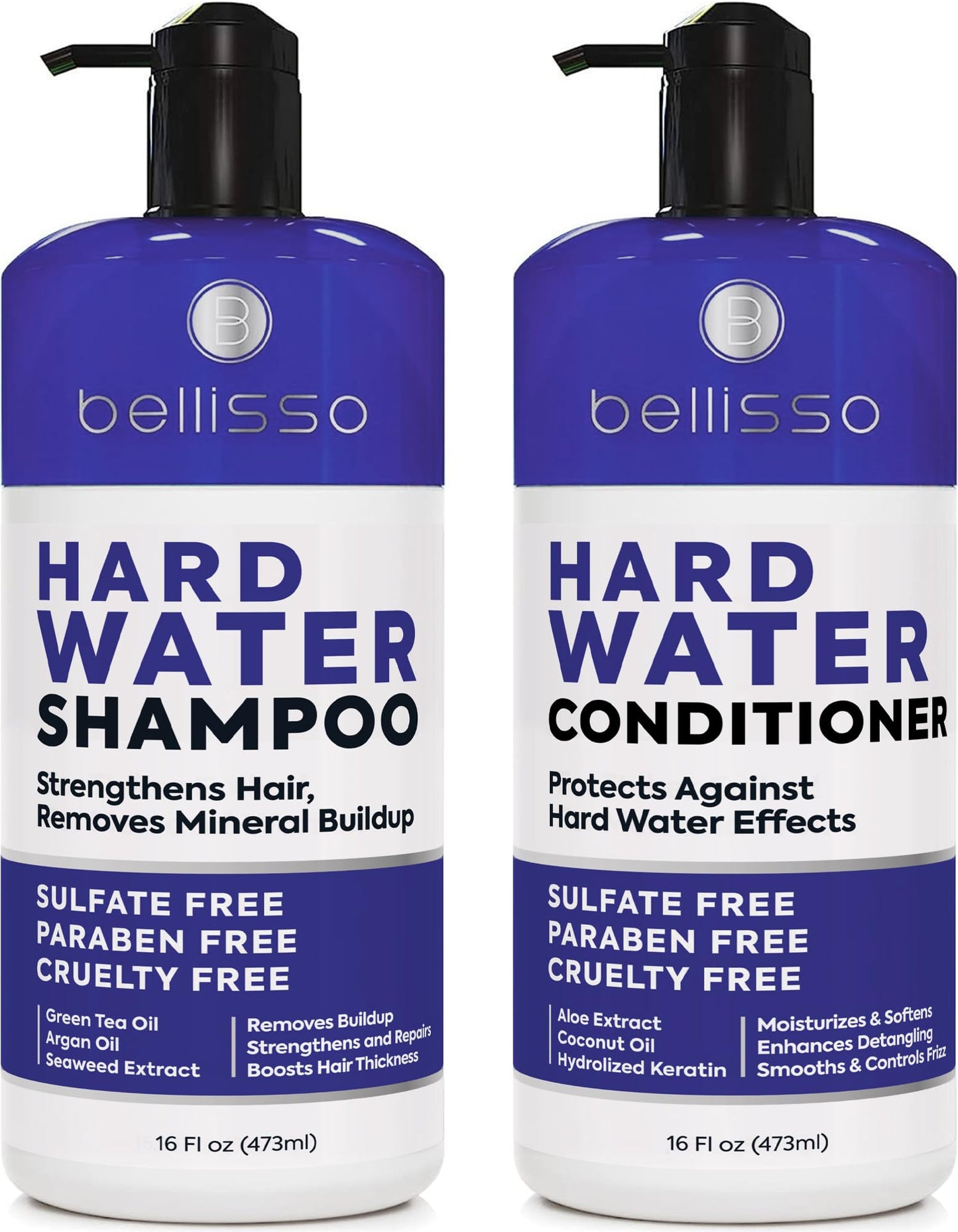HotBiotin Shampoo and Conditioner Set - Sulfate and Paraben Free Treatment for Men and Women - Hair Thickening Volumizing Products to Help Boost Thinning Hair with Added Keratin