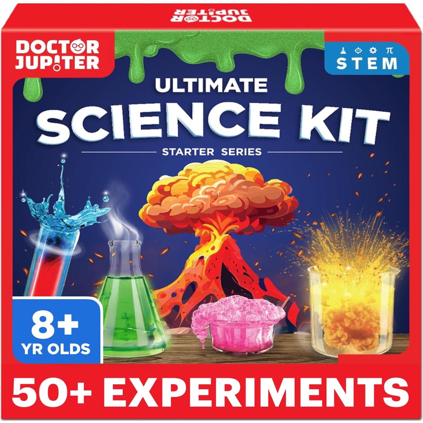 HotDoctor Jupiter My First Science Kit for Kids Ages 4-5-6-7-8 | Birthday Gift Ideas for 4+ Year Old Boys & Girls | Toy Stem Kit with 100+ Experiments | Learning & Educational Projects