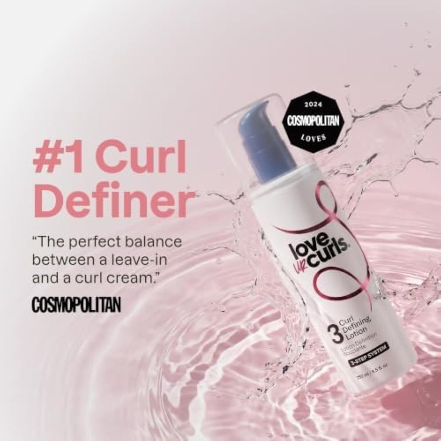 HotLove Ur Curls All In One Curl Cream Styler for Curly Hair, Anti Frizz Curl Defining Cream with Shea Butter, Hydrating Leave In Hair Treatment to Repair, Moisturize, Define & Style Curls, 250mL
