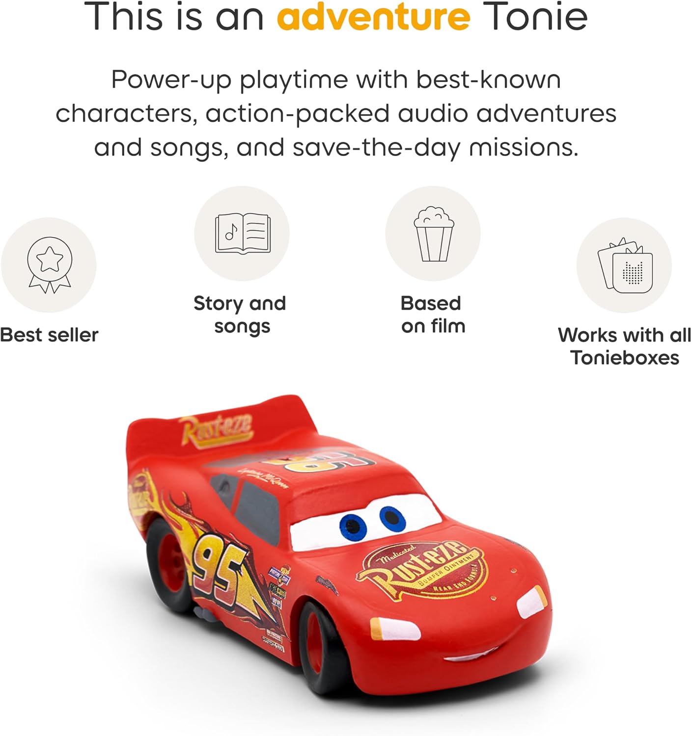 HotTonies Lightning McQueen Audio Toy Figurine from Disney and Pixar's Cars