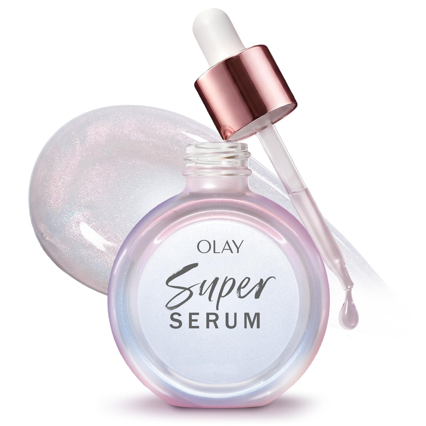 HotOlay Super Serum - Glow Serum for Face - Activated Niacinamide, Vitamin C & E, Collagen Peptide, AHA - 5-in-1 Benefits - Brightens, Hydrates, Smooths, Firms, Evens Tone, Proactive Anti-Aging, 1.0 Oz