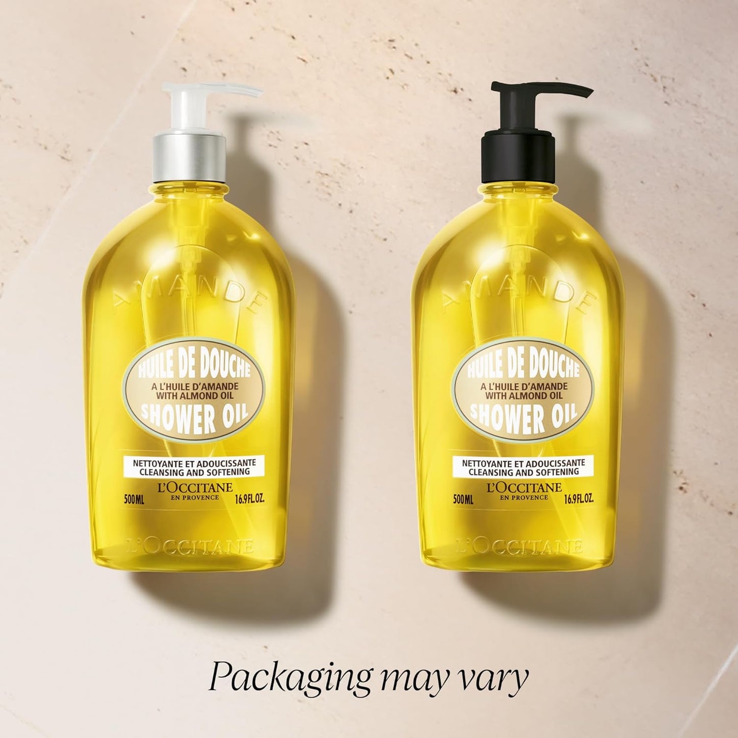 HotL'OCCITANE Cleansing & Softening Almond Shower Oil, Body Wash & Shaving Base Purifies & Smooths Without Drying Skin, Milky Lather, Nourishing Skincare