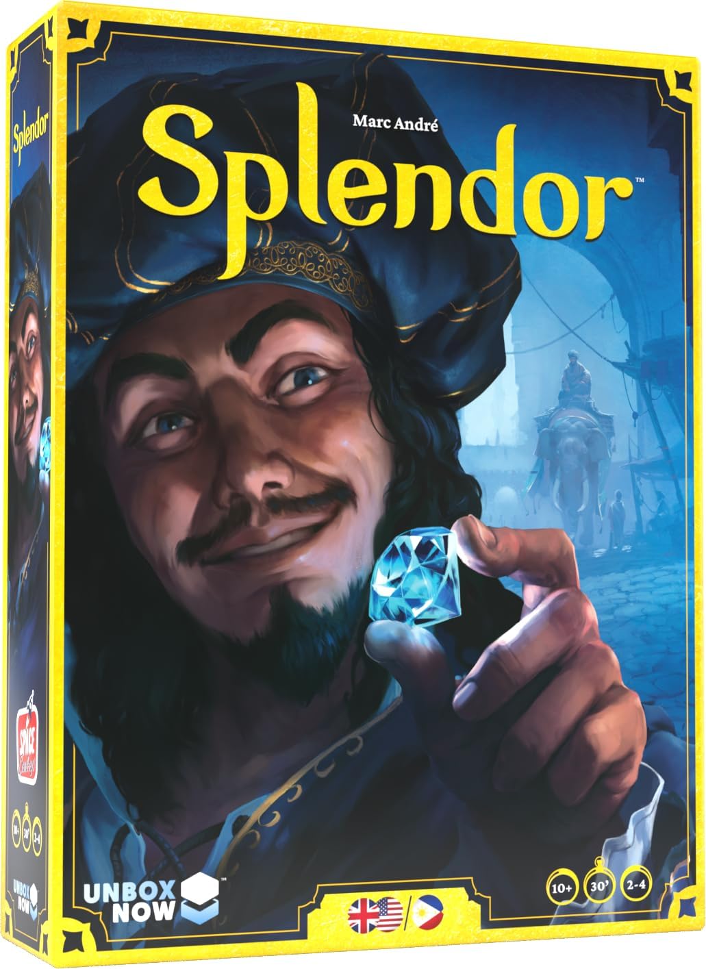 HotAsmodee Splendor Board Game - Gem Trading & Engine-Building Strategy for Adults & Families, Adult Board Games, Family Fun for Adults, 2-4 Players Ages 10+, 30 Minute Playtime