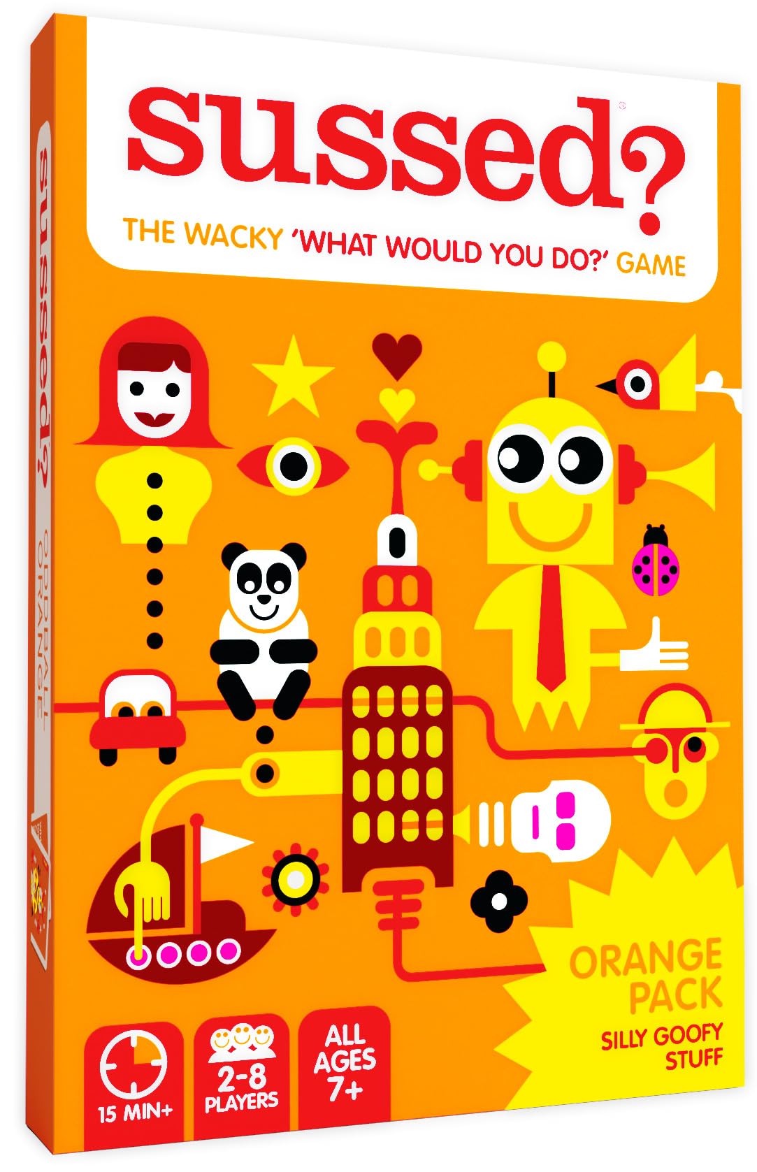 Hot SUSSED The Wacky ‘What Would You Do’ Social Card Game - Fun & Easy for Kids - Family Travel Game for Road Trips & Car Journeys - Ages 6 & Up - Yellow Deck