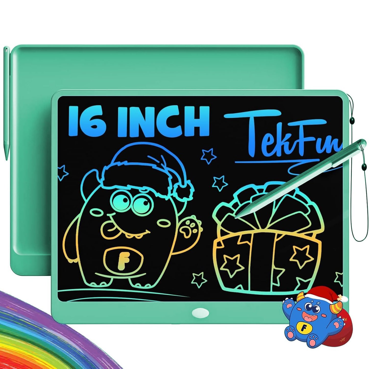 Hot TEKFUN LCD Writing Tablet for Kids, 10-inch Coloring Drawing Pad, Mess Free Doodle Board, Airplane Travel Toys for Boys and Toddlers, Road Trip Essentials, Gifts for 3 4 5 6 7 8 Year Old Girls (Pink)