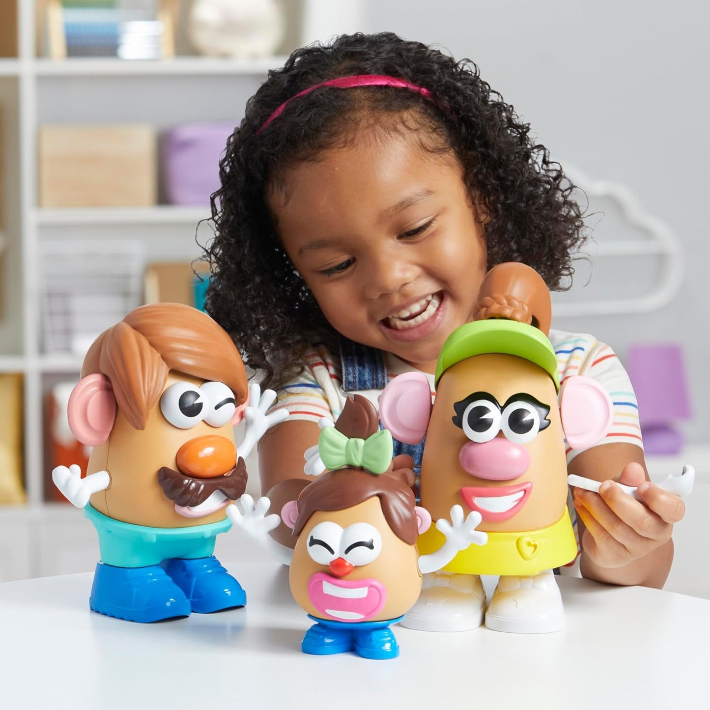 HotPotato Head Create Your Family Set with 44 Parts and Pieces, Creative Toddler and Preschool Toys for 2 Year Old Girls and Boys and Up (Amazon Exclusive)