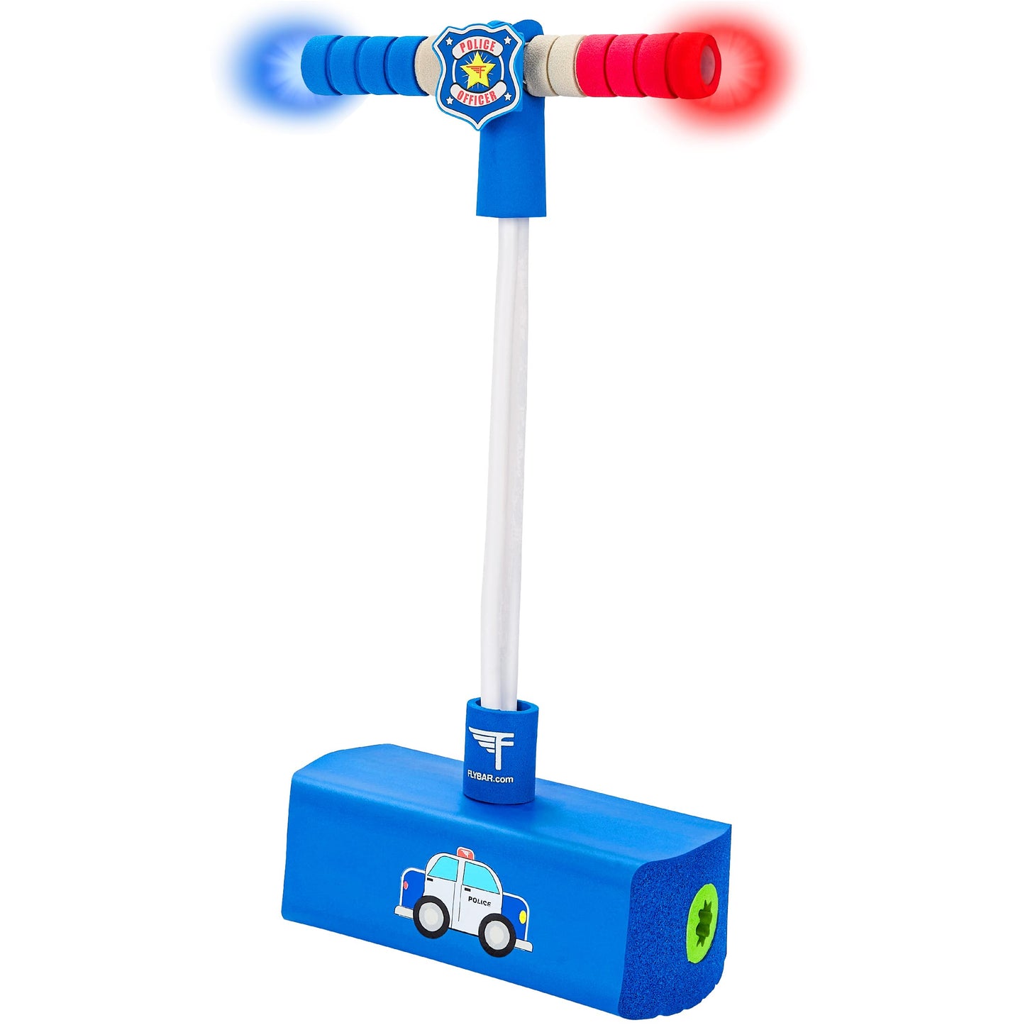 HotFlybar My First Foam Pogo Jumper for Kids Fun and Safe Pogo Stick, Durable Foam and Bungee Jumper for Ages 3 and up Toddler Toys, Supports up to 250lbs (Blue)