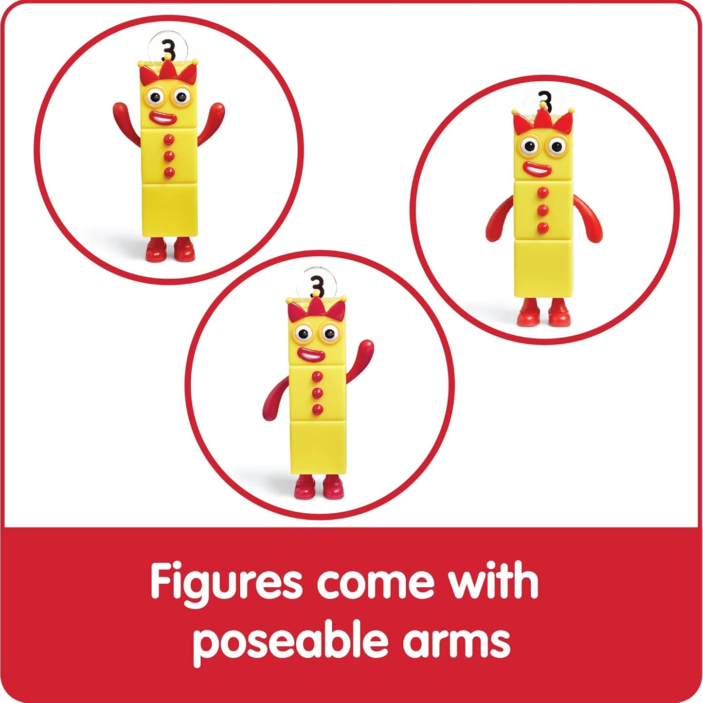 Hot hand2mind Numberblocks Friends One to Five, Action Figure Set, Toy Figures & Playsets, Small Figurines for Kids, Counting Blocks, Numbers for Toddlers, Math Toys, Kids Birthday Gifts