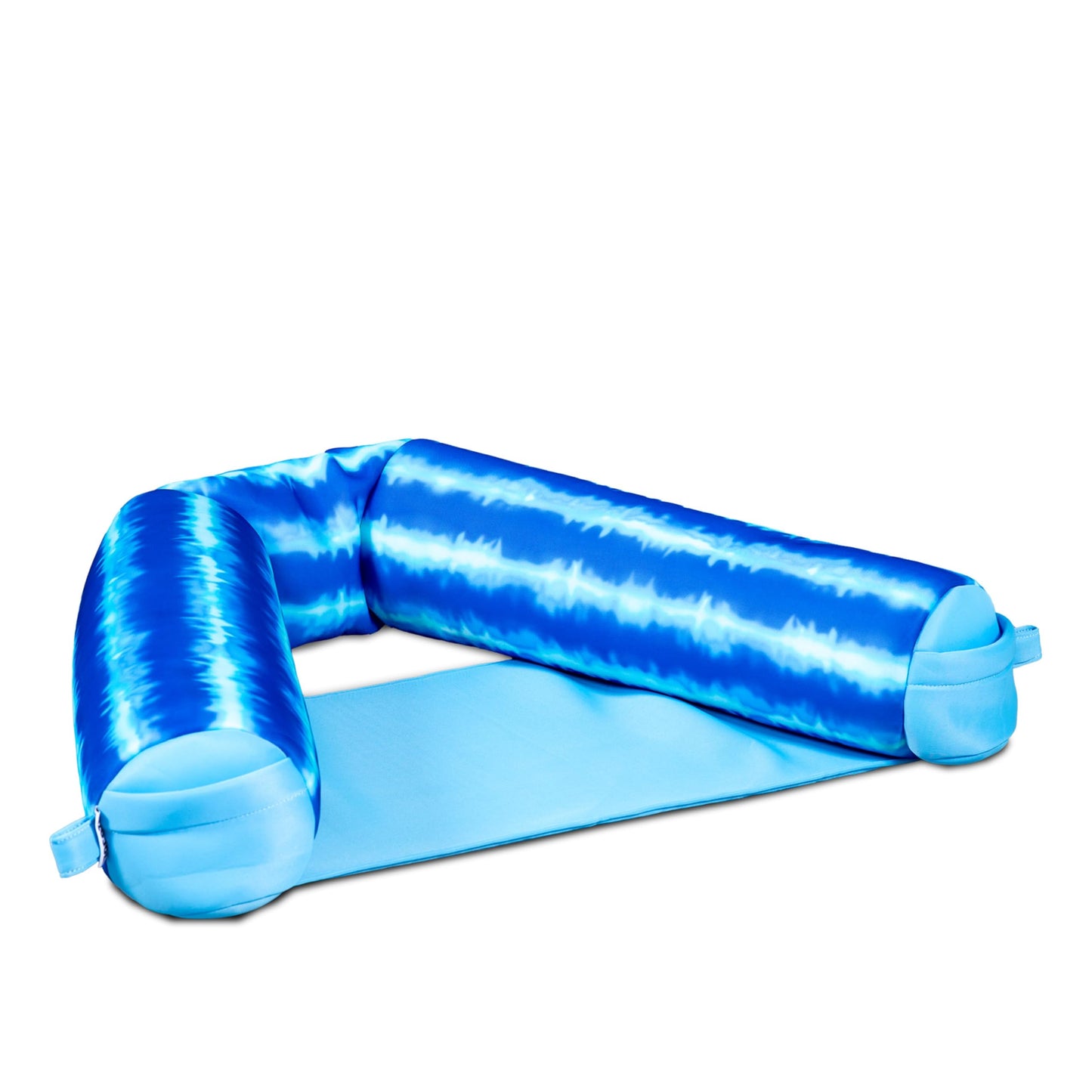 HotBig Joe Noodle Sling No Inflation Needed Pool Seat with Armrests, Blurred Blue Double Sided Mesh, Quick Draining Fabric, 3 feet