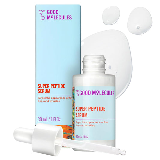 HotGood Molecules Super Peptide Serum - Anti-aging Facial Serum with Peptides and Copper Tripeptides to Plump and Firm - Water-Based Skincare for Face