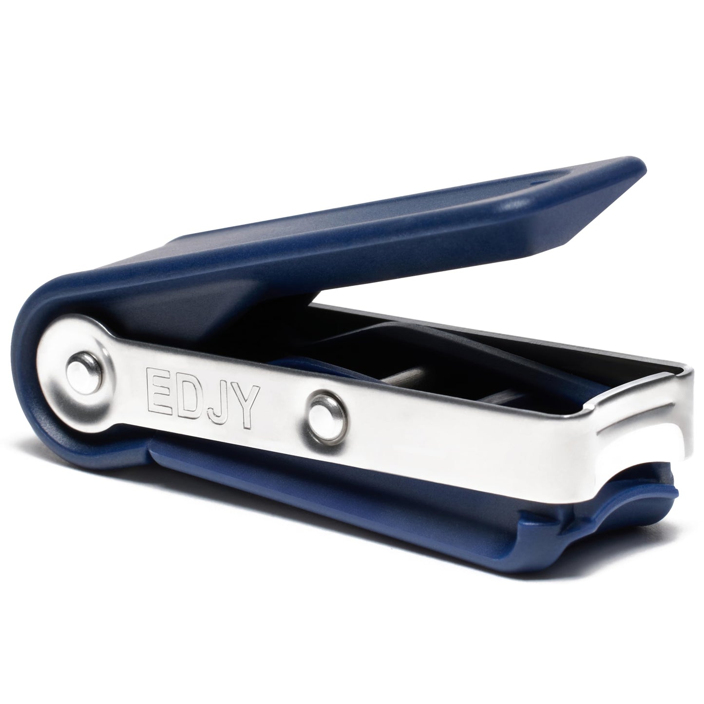 HotEDJY Fingernail Cutter - Precision Stainless Steel Nail Cutter for Fingernails | Sharp Blade, Ergonomic Design, Durable & Rust-Resistant | Ideal for Men and Women | EDJY Blue