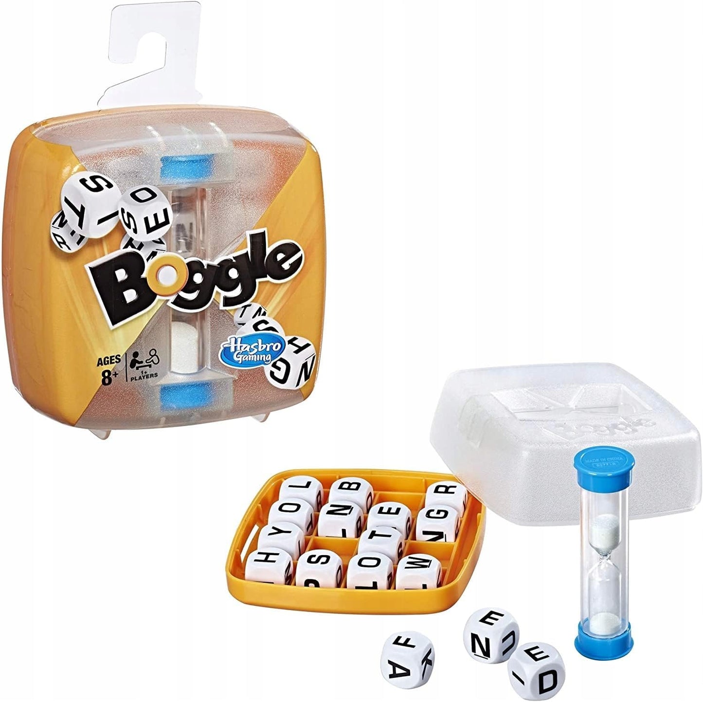 Hot Hasbro Gaming Boggle Classic Game | Word Search Games | Ages 8+ | 1 or More Players | Portable Travel Size | Fun Family Dice Games for Adults and Kids
