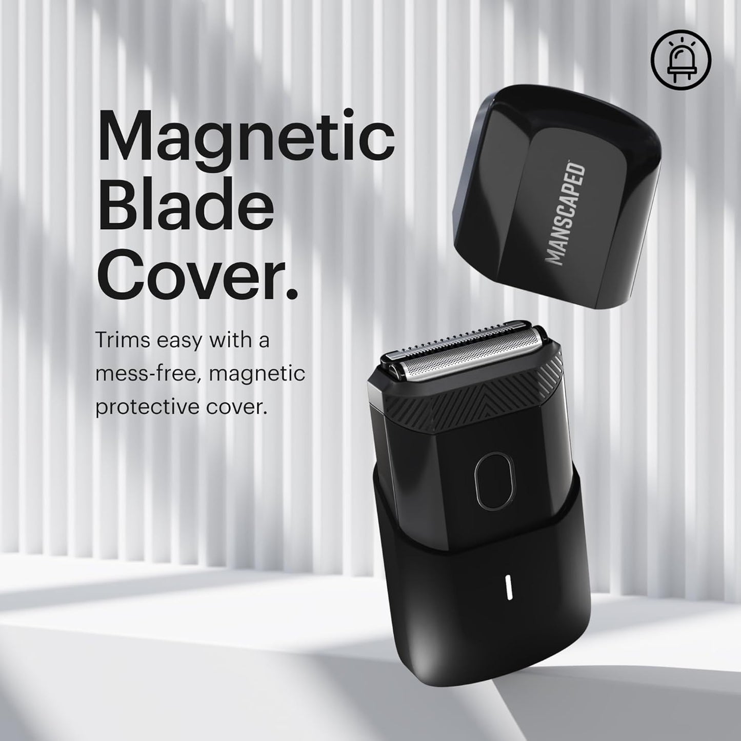 HotMANSCAPED® The Handyman™ Compact Face Shaver – Portable Men’s Travel Facial Hair Groomer, USB-C Rechargeable Razor, Electric Foil Face Shaver, Waterproof, Cordless, Dual-Action SkinSafe® Foil Blades