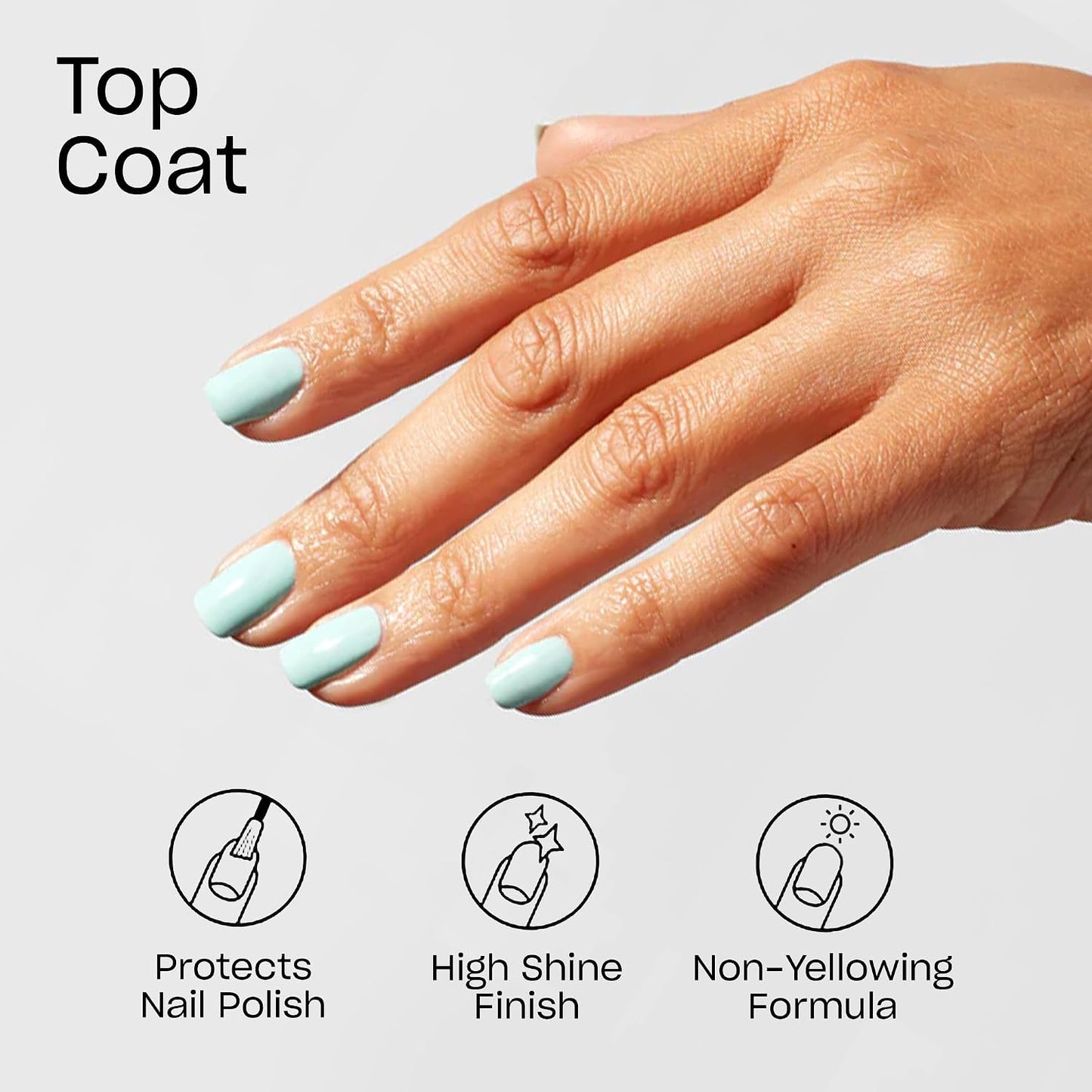 HotOPI Nail Lacquer Top Coat | Clear Nail Polish Top Coats | Classic, Quick Drying, High Shine, Gel-like Volumizing, & Matte Finish | Chip Resistant, High-Gloss, Long Lasting, Protects Color & Nails