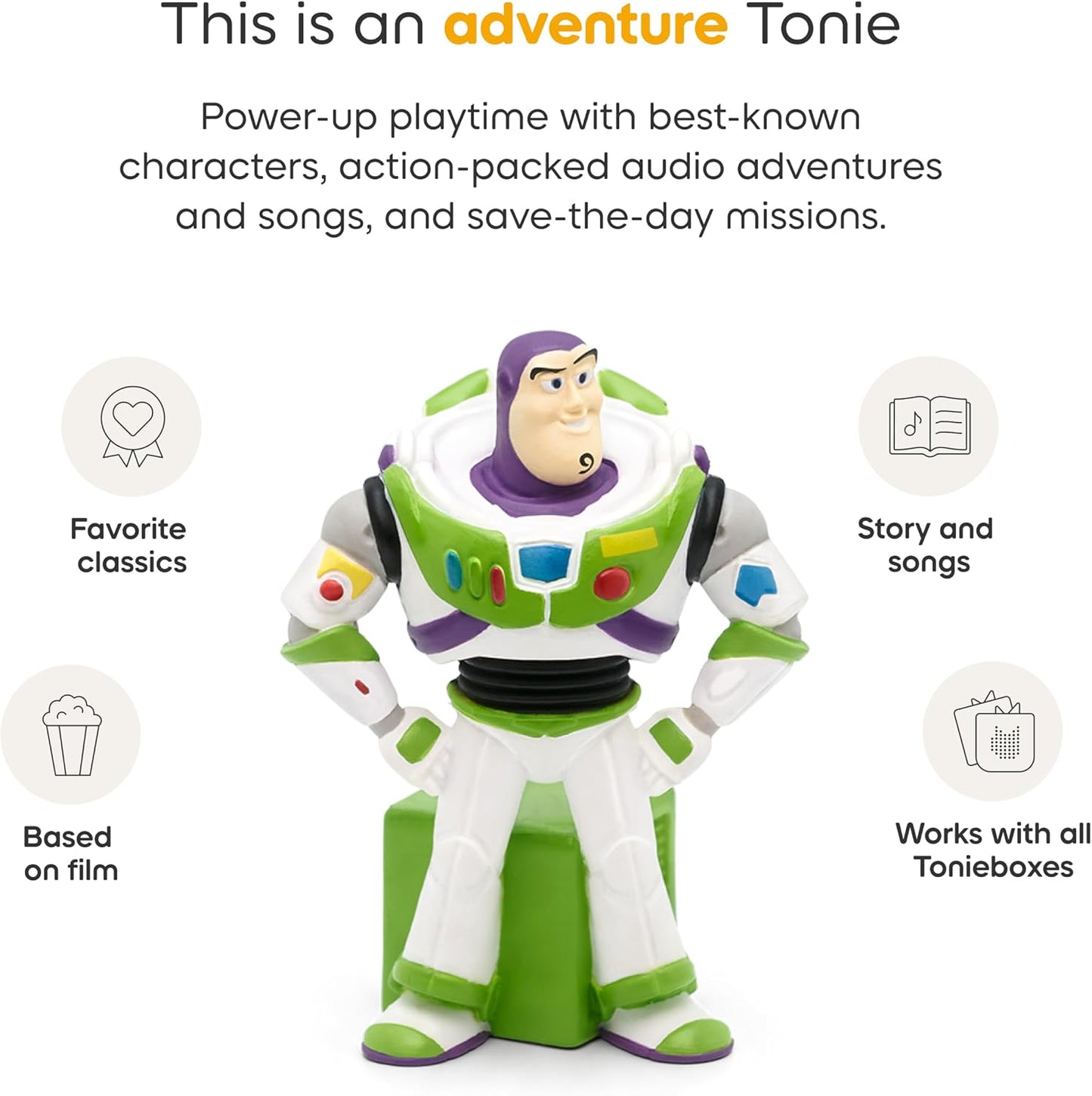 Hot Tonies Buzz Lightyear Audio Toy Figurine from Disney's Toy Story 2