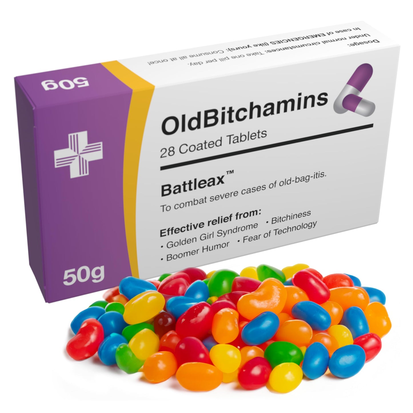 Hot Funny Prank Pill Box with Candy, Gag Gifts for Men, 30th 40th 50th 60th 70th Birthday Gifts for Him or Her, Novelty Joke, Dad Birthday Gift for Boyfriend, Fathers Day Gift for Him