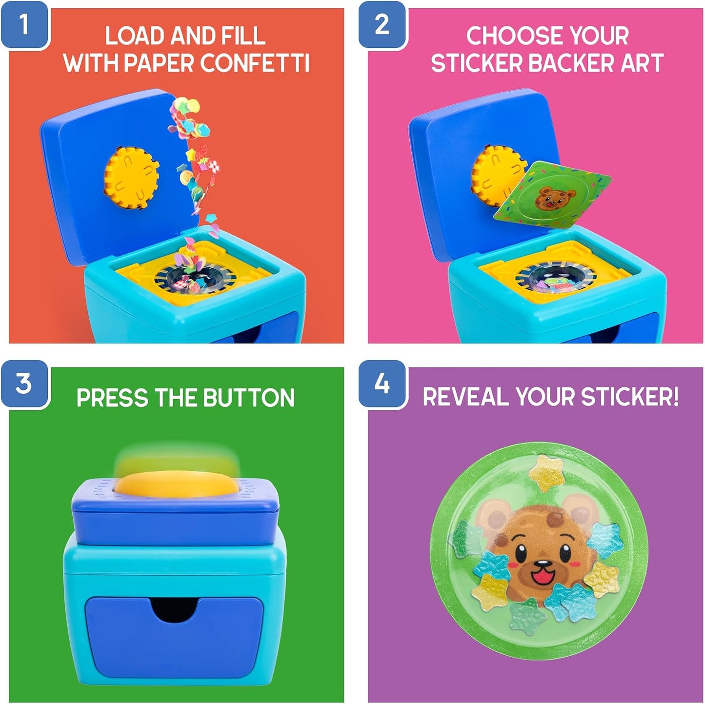 Hot Educational Insights 3D Sticker Maker Kit - Arts and Crafts for Kids Ages 4-8, Make Your Own 3D Stickers, Sticker Making Machine, DIY Puffy Stickers for Kids, Mess-Free Toddler Craft Kit