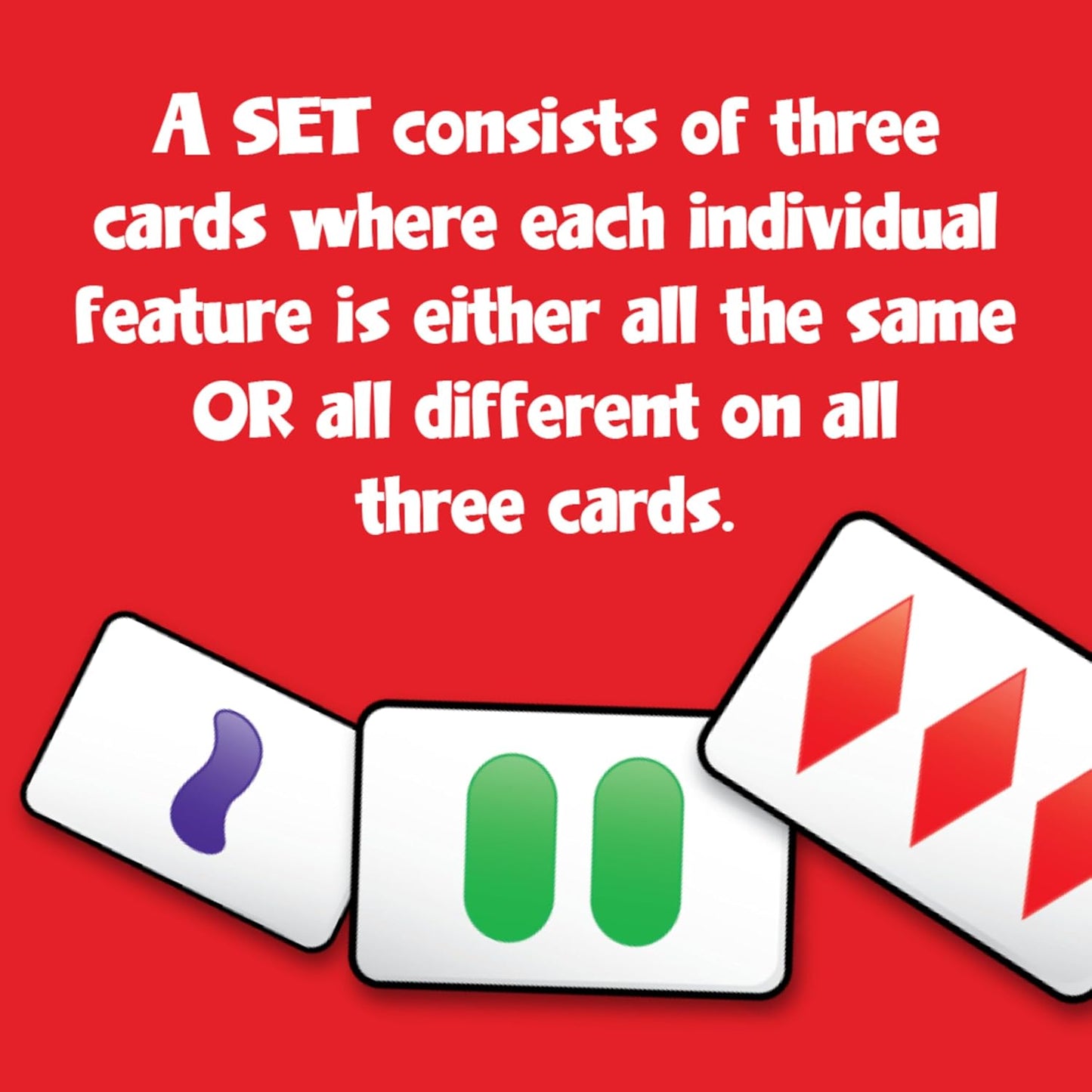 HotSET Enterprises SET - The Family Card Game of Visual Perception - Race to Find The Matches, For Ages 8+,81 Cards, Rules included | Award Winning, Family Game Night, Travel Games, Playing Cards Screen-Free
