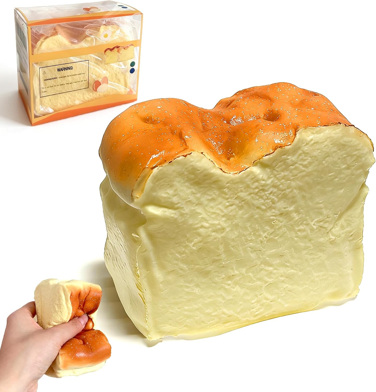 HotBread Squeeze Squishy Toy，Slow Rising Squishy， Dumpling Stress Balls，PU Materia Fidget Toy for Office or Party Favor