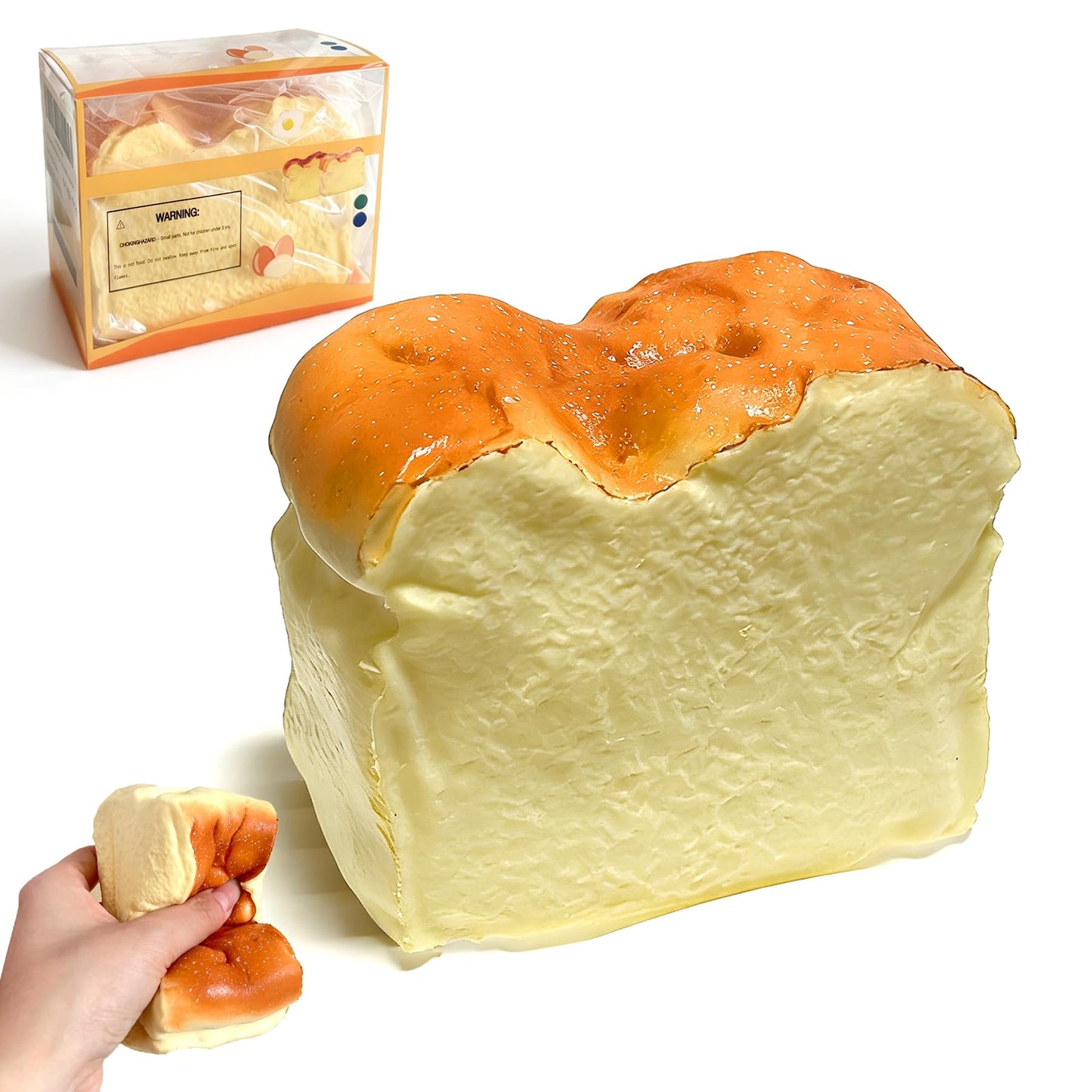 HotBread Squeeze Squishy Toy，Slow Rising Squishy， Dumpling Stress Balls，PU Materia Fidget Toy for Office or Party Favor