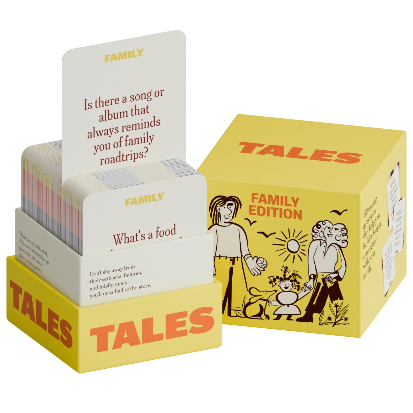 Hot TALES 150 Conversation Cards, Perfect for Dinners, Road Trips, Classrooms & Game Nights, Gifts & Gatherings, Conversation Starters to Spark Creativity
