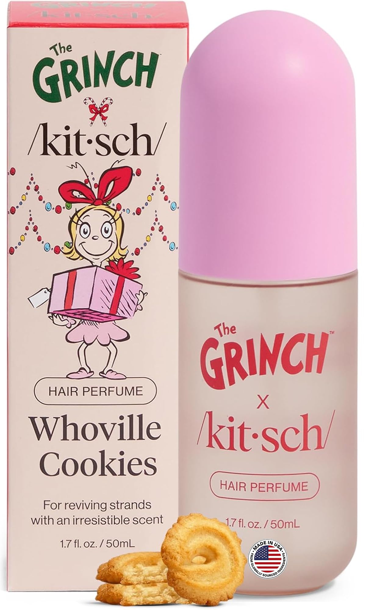 HotKitsch Hair Perfume for Women - Amber Shores, 50mL | Clean, Deodorizing & Patented Odor-Eliminating Technology Hair Spray & Body Mist | Freshen Hair, Body & Pillows