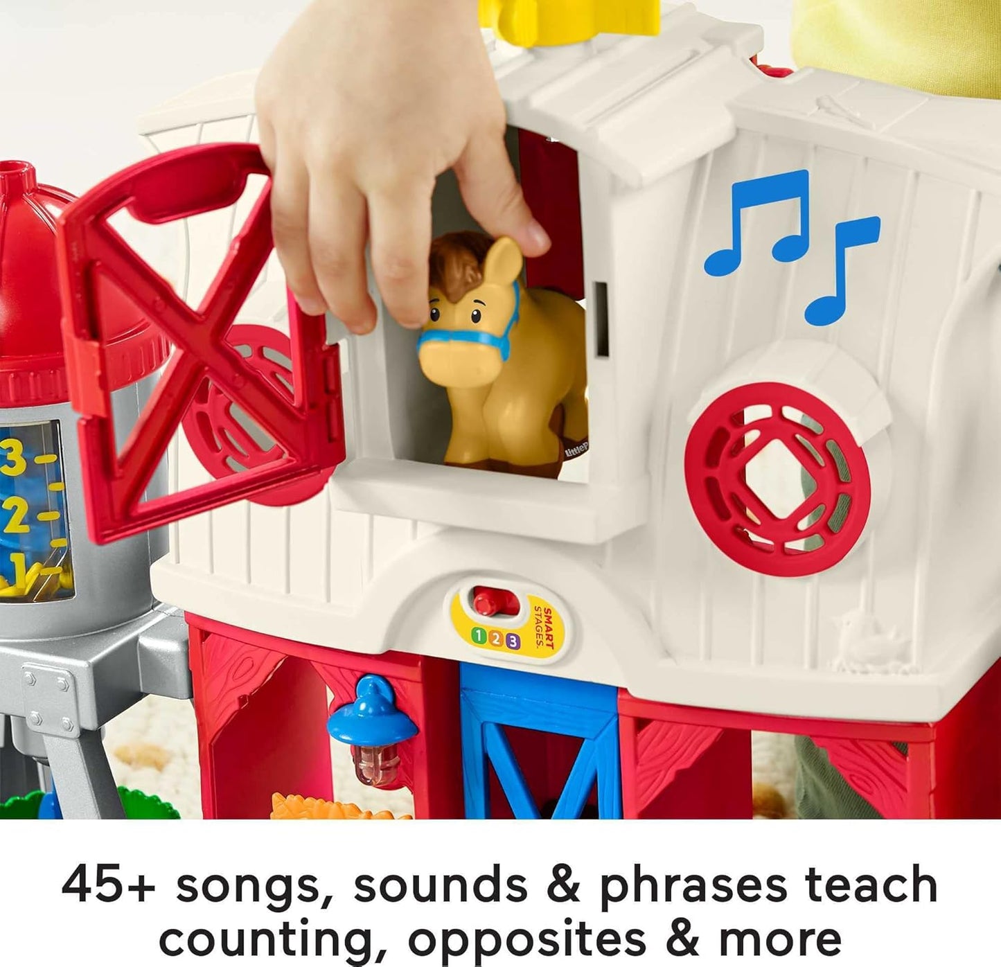 HotFisher-Price Little People Caring for Animals Farm Electronic Interactive playset with Smart Stages Learning Songs for Toddlers Ages 1 and up (Amazon Exclusive)
