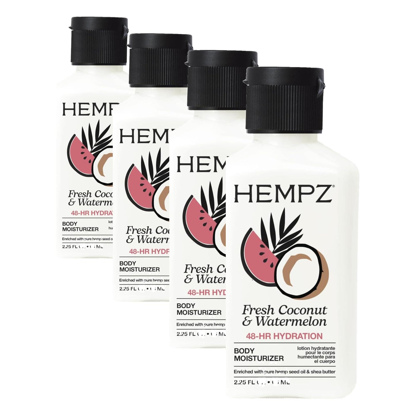 HotHempz Original, Natural Hemp Seed Oil Body Moisturizer with Shea Butter and Ginseng, Original Scent, Floral Banana, 17 Fl.Oz ( Packaging may vary )