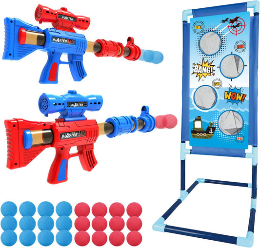 Hot YEEBAY Target Game Set for Age 6, 7, 8,9,10+ Year Old Kids, Boys, Active Play Game with Soft Foam Balls and Scoring Target