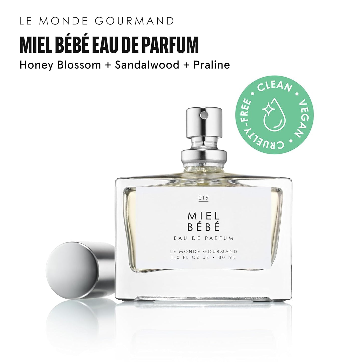 Hot Le Monde Gourmand Miel Bébé Spray Eau de Parfum with Praline, Sandalwood, Honey, Orange Perfume Notes - 1 fl oz (30 ml)