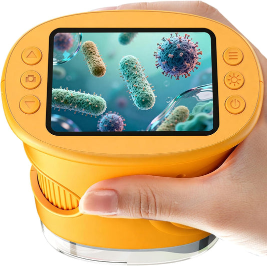 Hot1000X Handheld Digital Microscope for Kids: Pocket Microscope with 2.0" IPS Screen - STEM Toys Birthday Gifts for Girls Boys Child - Portable Edu Science Kits Toddler Age 3-6 6-12