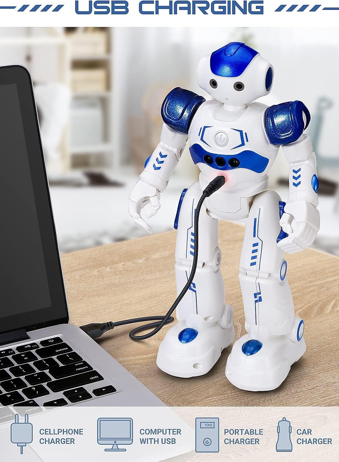 Hot KingsDragon RC Robot Toys for Kids, Gesture & Sensing Programmable Remote Control Smart Robot for Age 3 4 5 6 7 8 Year Old Boys Girls Birthday Gift Present
