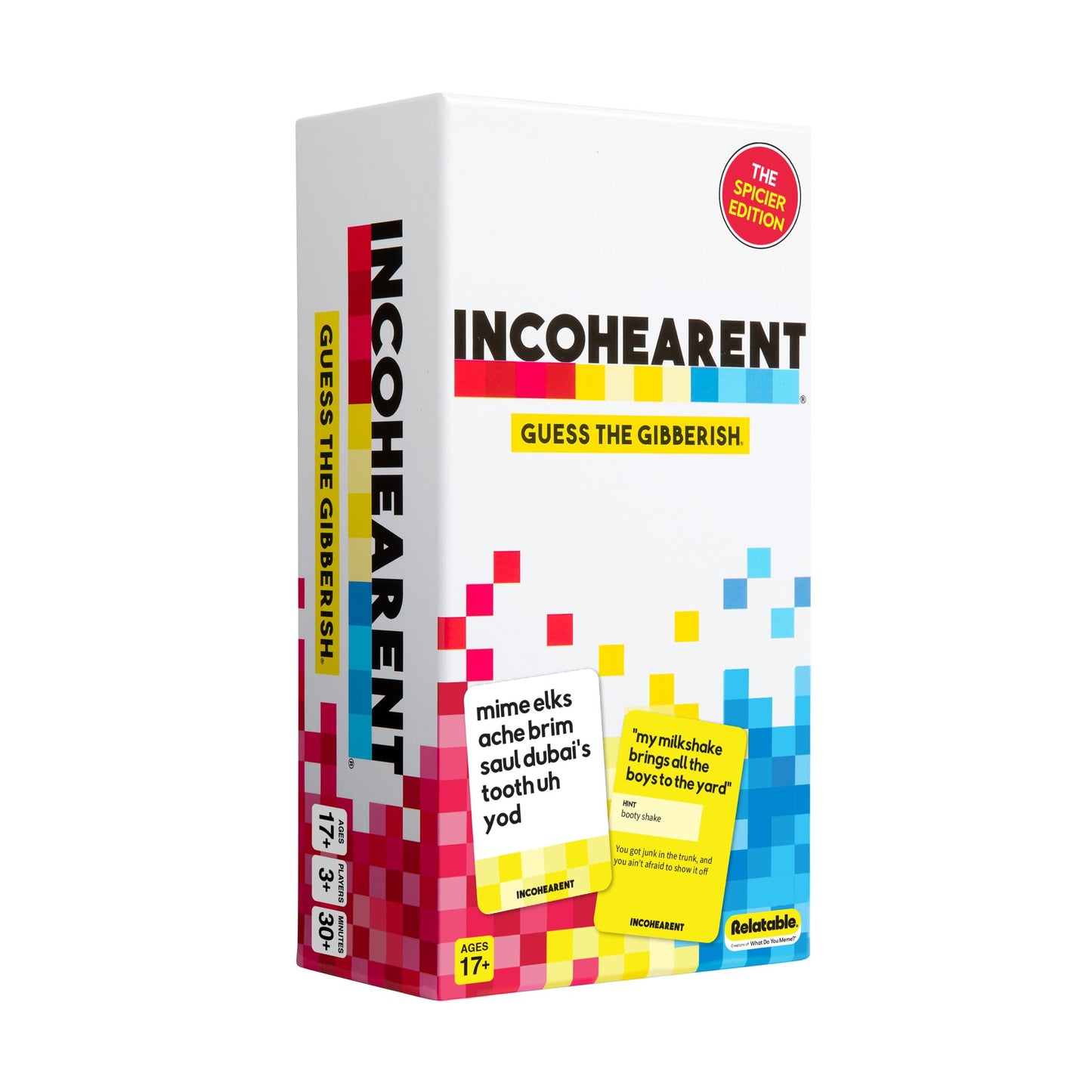HotGuess The Gibberish Card Game for Families by Relatable, From The Creators of Incohereant, Fun Kids Games for Kids 12+, Game Night With Friends, Includes 400 Cards, Instructions, and 1 Sand Timer