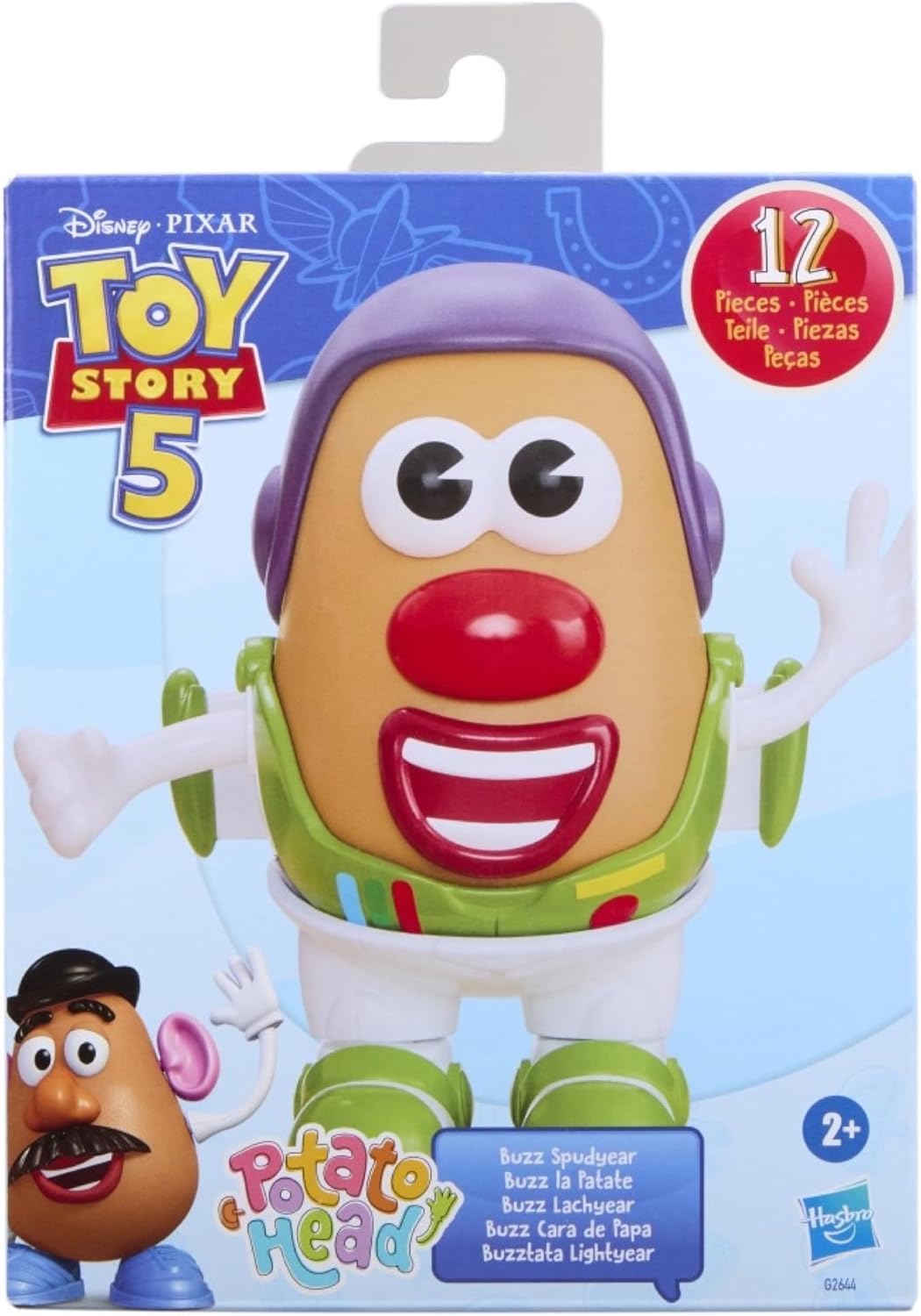 HotPotato Head Toy Story 5 Buzz Spudyear Set with 1 Potato Body and 11 Accessories, Toddler and Preschool Toys for Girls and Boys Ages 2+