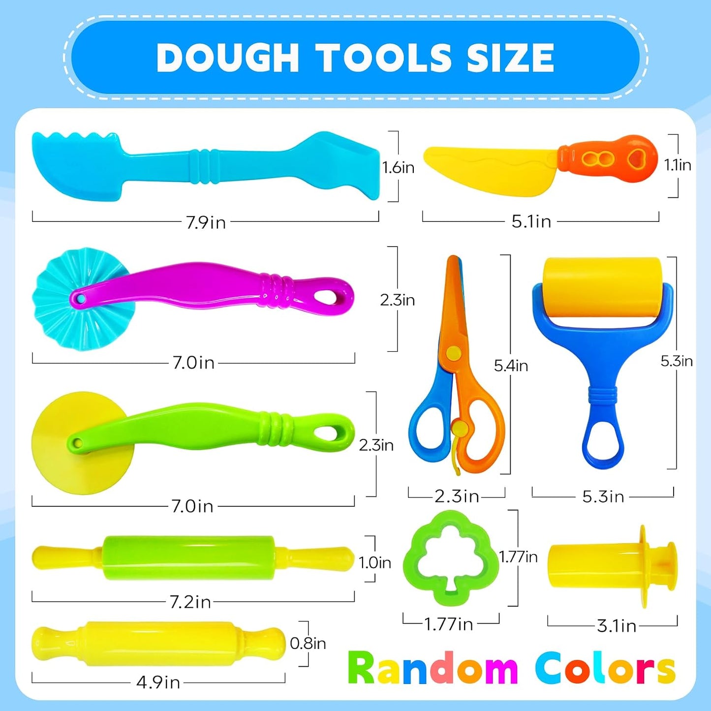 Hot 28Pcs Dough and Clay Play Tools Kit for Kids, Modeling Clay Accessories with Animal Cutters, Rolling Pins, Safety Scissors, Dough Extruder & Rollers