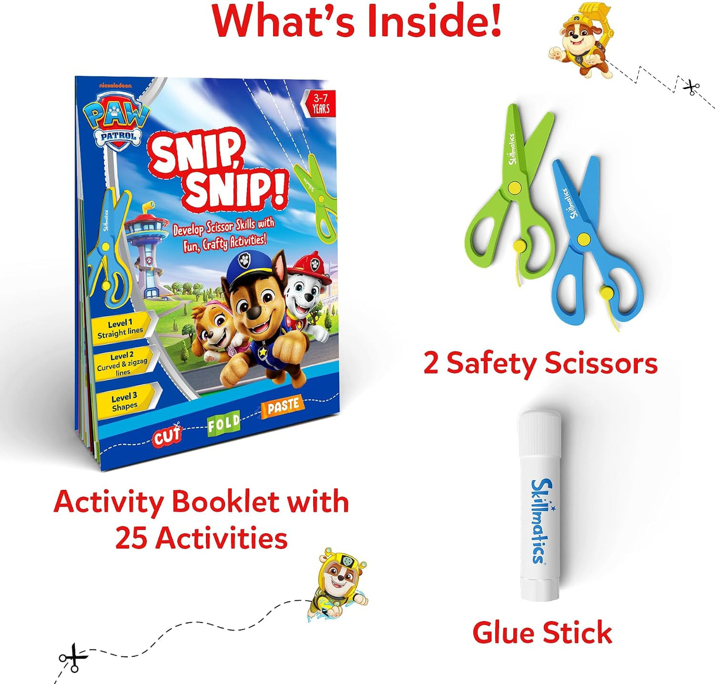 Hot Skillmatics Scissor Skills Preschool Activity Book – Snip Snip PAW Patrol