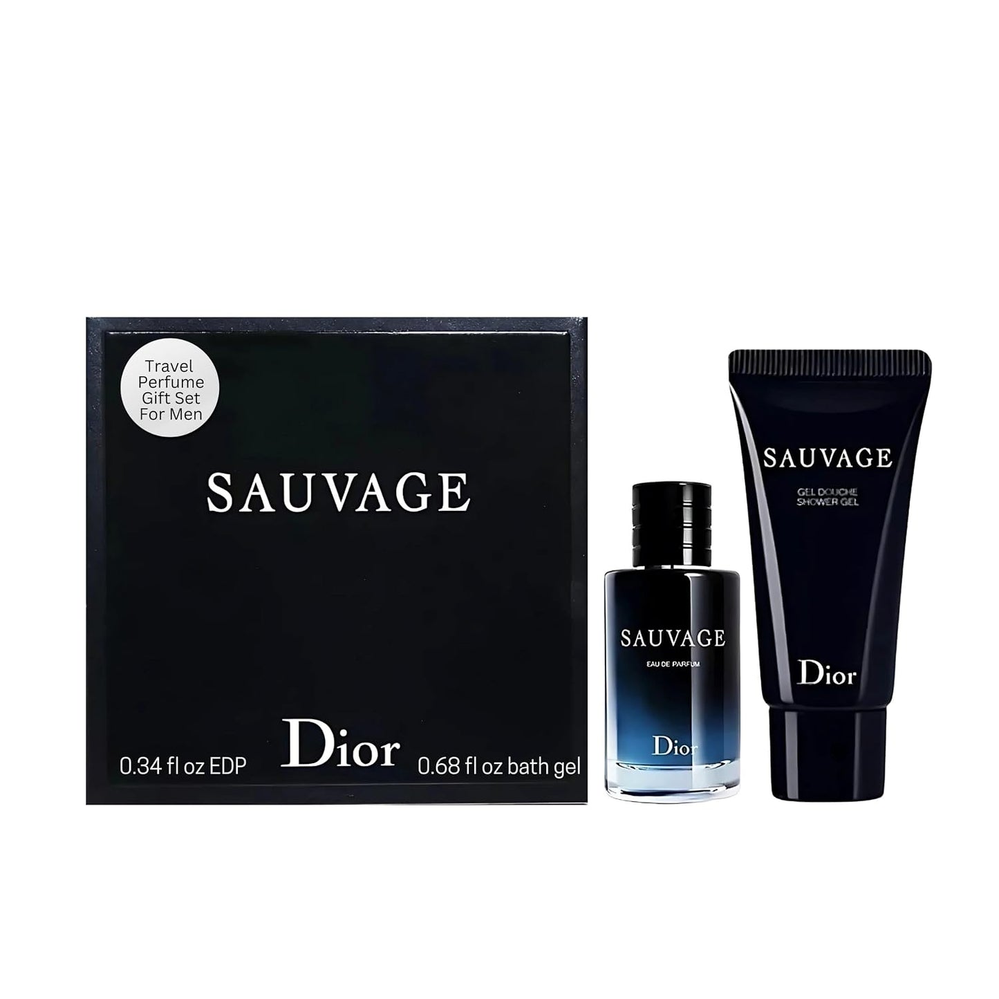 Hot Sauvage by Christian Dior for Men 0.34 oz Eau de Parfum Travel Size | Designer men's cologne, luxury mini perfume, pocket size, TSA-friendly, fragrance sampler, gift for him