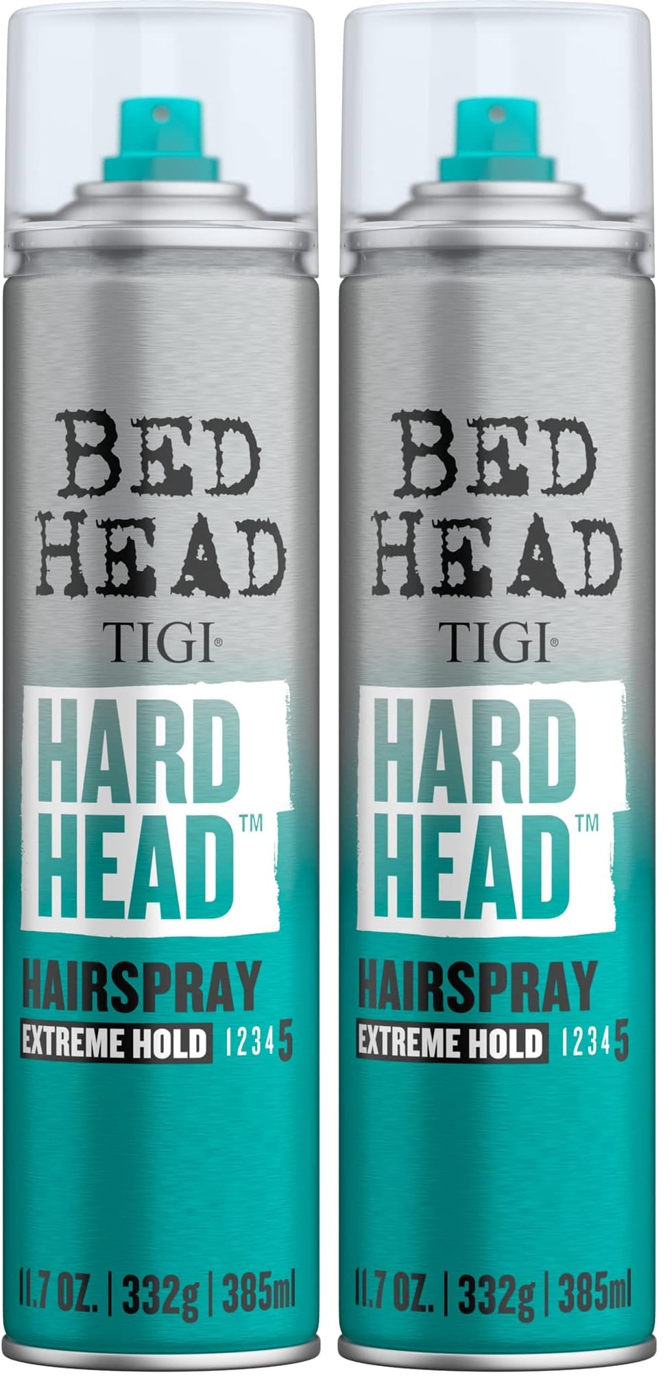 HotTIGI Bed Head Hard Head Hair Spray – Extra Strong Hold for All Day Style and All Hair Types, 11.7 oz