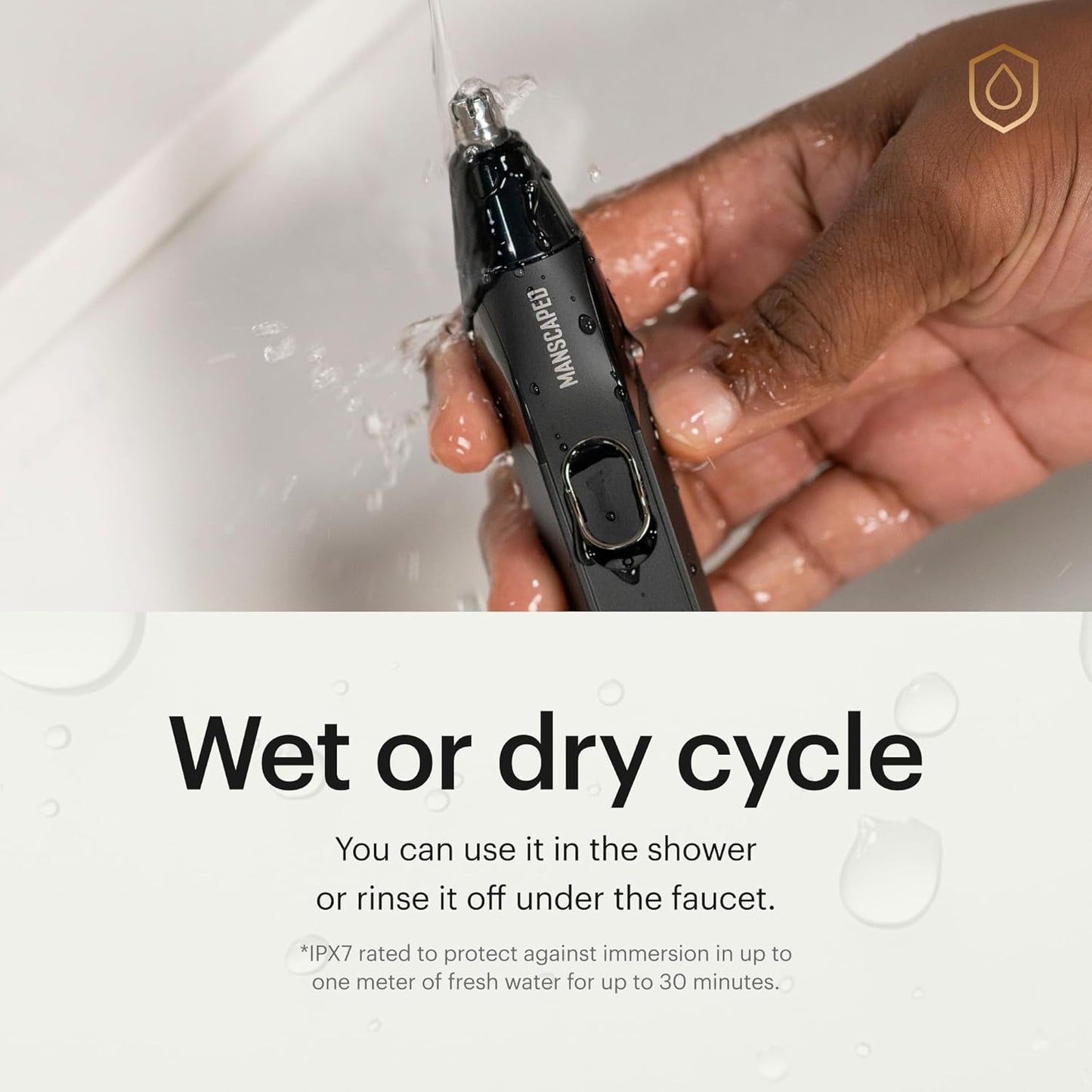 HotMANSCAPED® The Weed Whacker® 2.0 Electric Nose & Ear Hair Trimmer – 7,000 RPM Precision Tool with Rechargeable Battery, Wet/Dry, Easy to Clean, Improved Stainless Steel Replaceable Blade