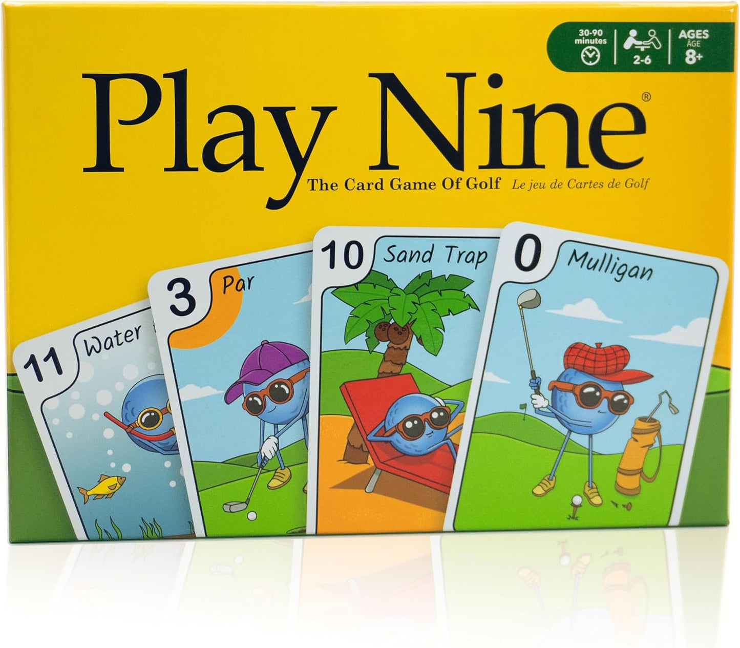 HotPlay Nine The Card Game of Golf, Ages 8 and Up, Couples Date Night Gift, Game Night Favorite, 15 Min Gameplay, Family Friendly Card Game for Kids, Teens & Adults, Great Golf Gift