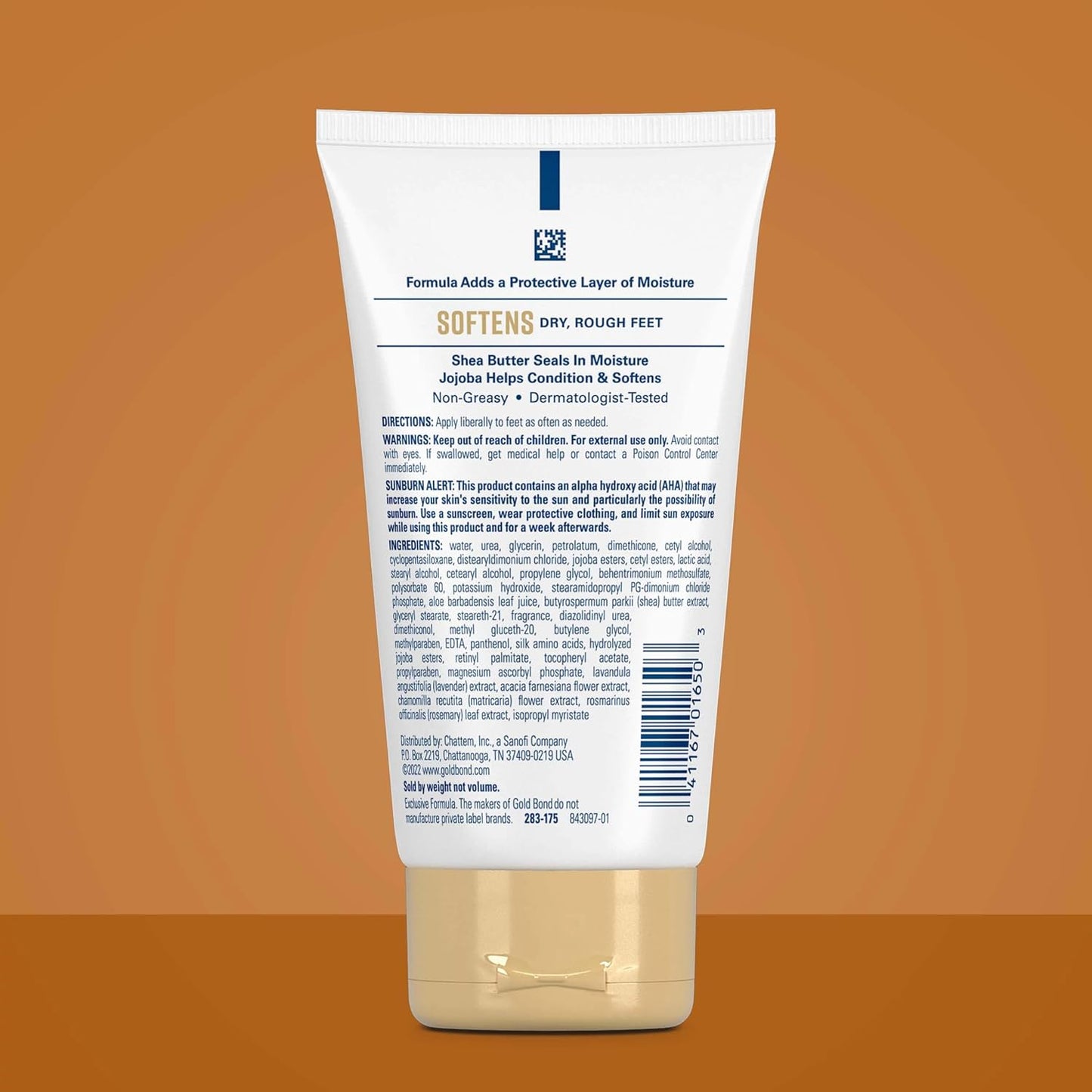 HotGold Bond Softening Foot Cream, 4 oz., Foot Lotion with Shea Butter to Soften Rough & Dry Feet