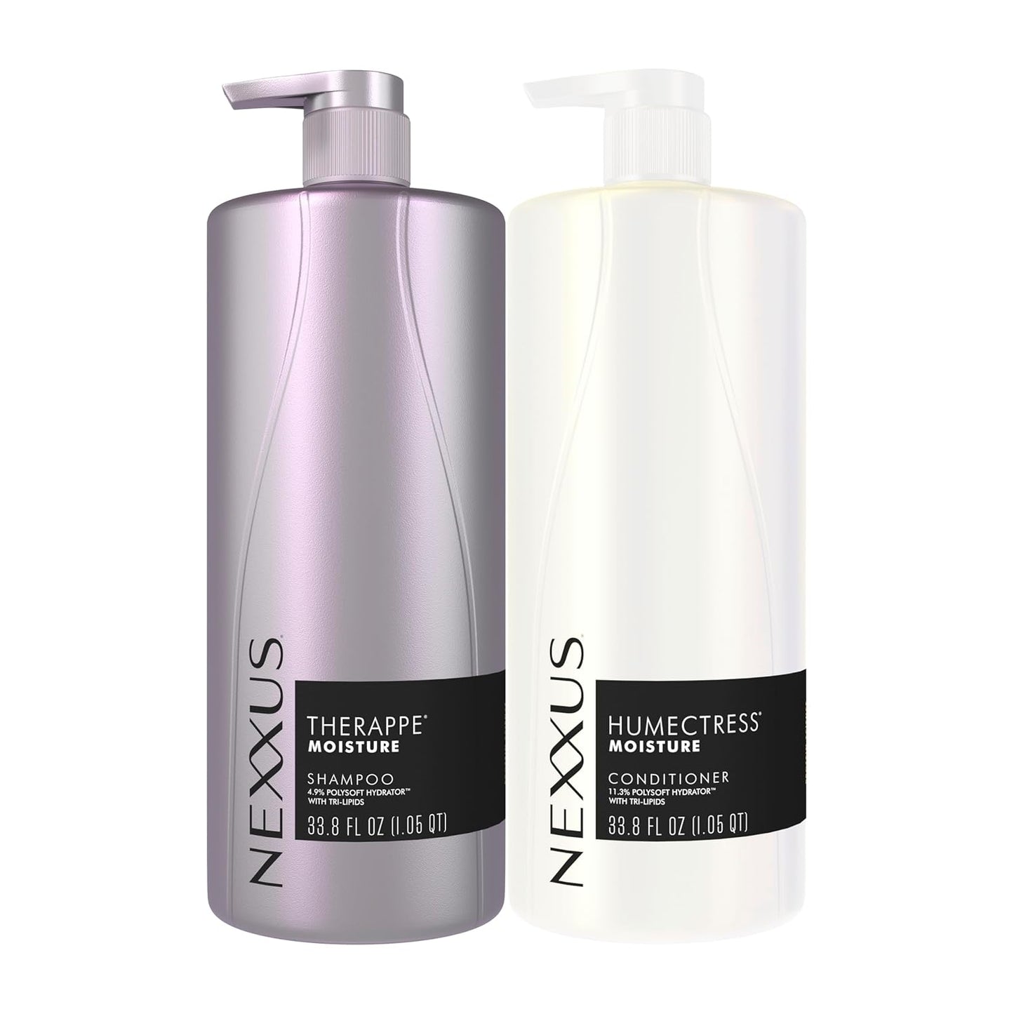 HotNexxus Therappe Humectress Shampoo Conditioner 2 Count for Ultimate Moisture for Dry Hair Powered by Polysoft Hydrator Technology with Tri-lipids 33.8 fl oz