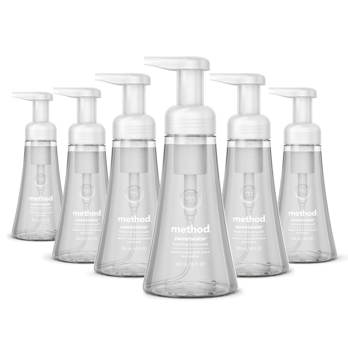 Hotmethod Foaming Hand Wash, Sweet Water - Leaves Hands Feeling Soft & Clean, for Bathroom & Kitchen, Notes of Dewy Lemon Leaf, Grapefruit & Star Jasmine, 10 fl oz, 3 pack