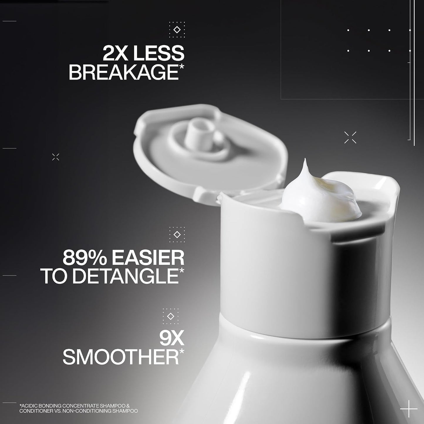 HotRedken Acidic Bonding Concentrate Conditioner For Damaged Hair Repair - Strengthens and Repairs Weak and Brittle Hair, Sulfate-Free, With Citric Acid