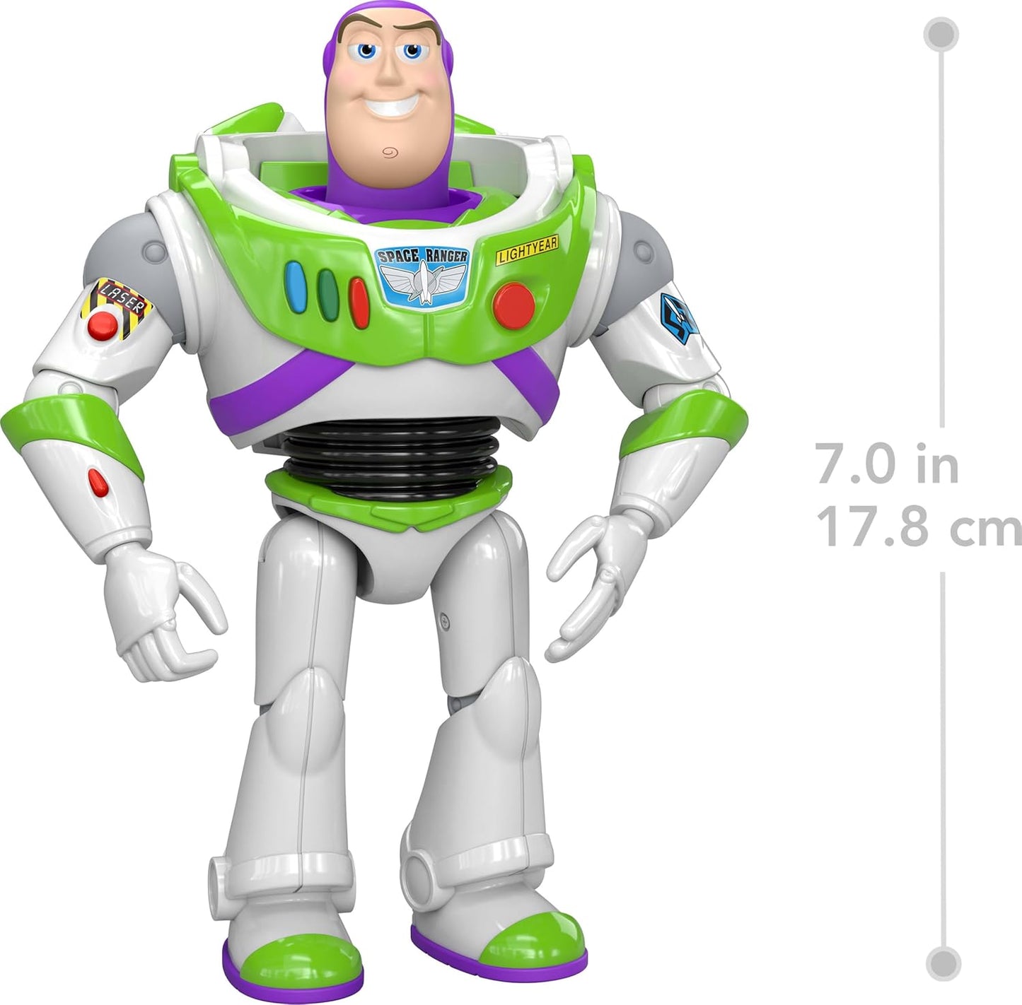 HotMattel Disney and Pixar Toy Story 5 Buzz Lightyear Action Figure | 7-inch Playscale, 1 Key Character, 8+ Posable Joints, Movie-Accurate Design