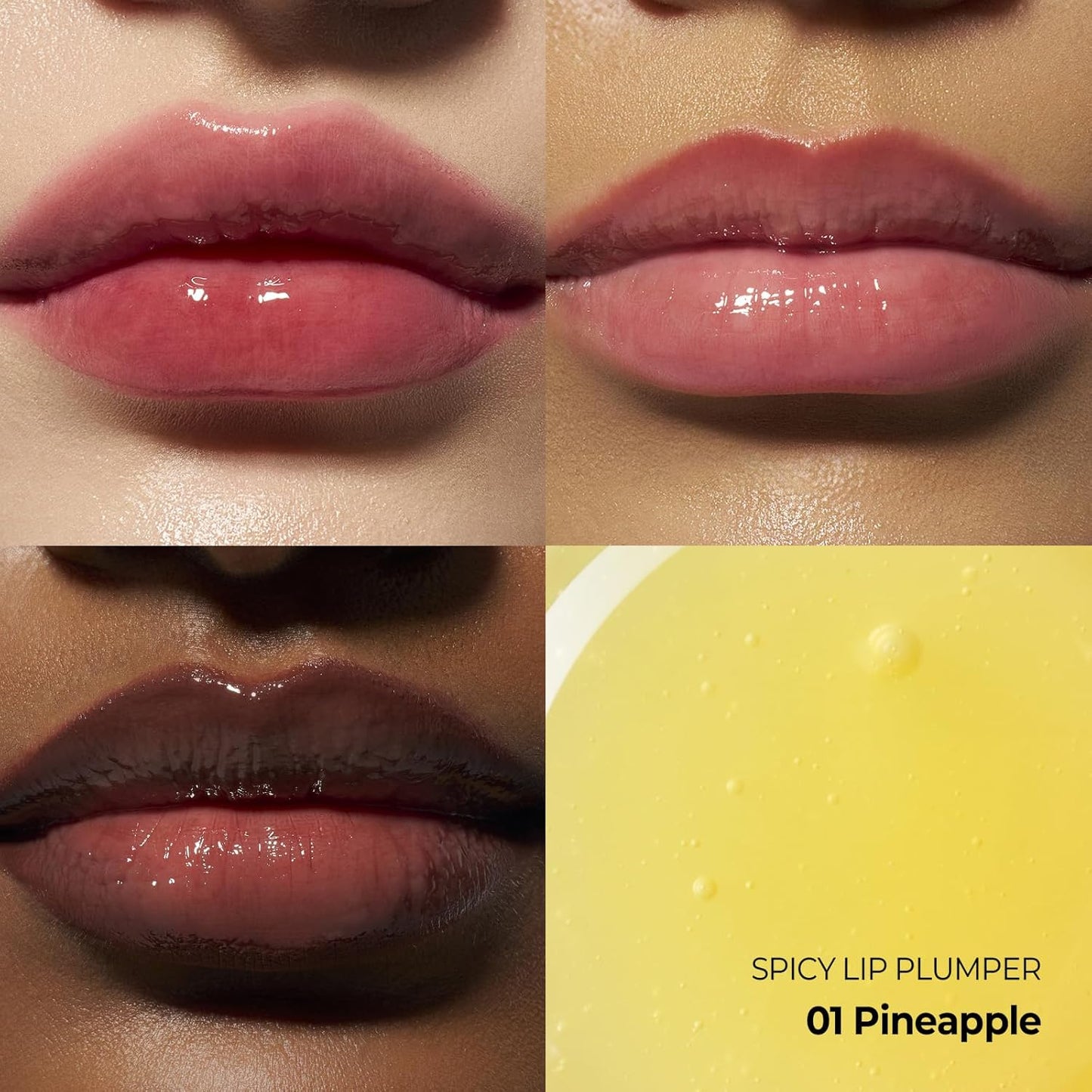 HotLaka Spicy Lip Plumper - Maximum Extra Strength (For Experienced Users) | Clear Glass-like High-Shine Lip Gloss | Lip Volumizer Serum, Non-Sticky | K-Beauty, 0.14oz