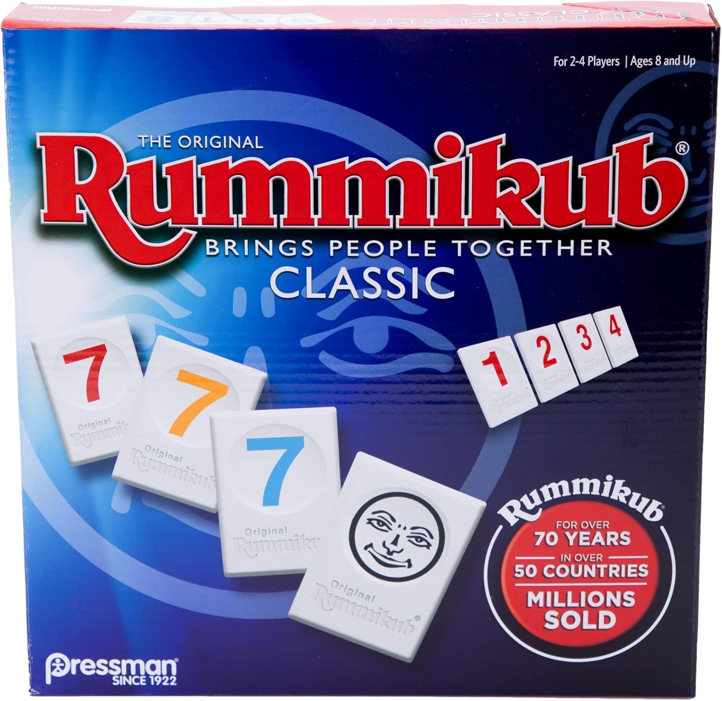 HotPressman Rummikub - The Original Rummy Tile Game | Exciting Family Game of Strategy and Luck | Promotes STEM Skills | For Kids, Teens, Adults | 2-4 Players, Ages 8+