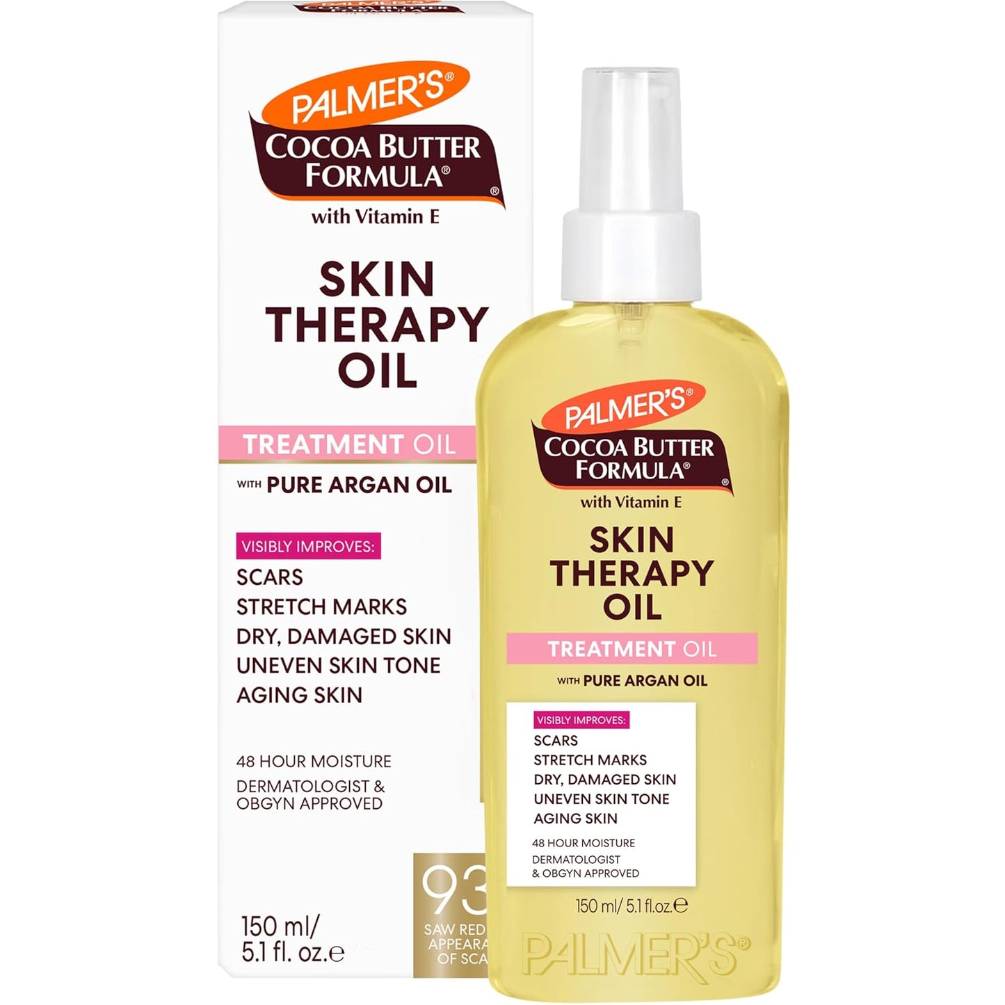 HotPalmer's Skin Therapy Body Oil, Moisturizing Cocoa Butter Formula (5.1 Oz)