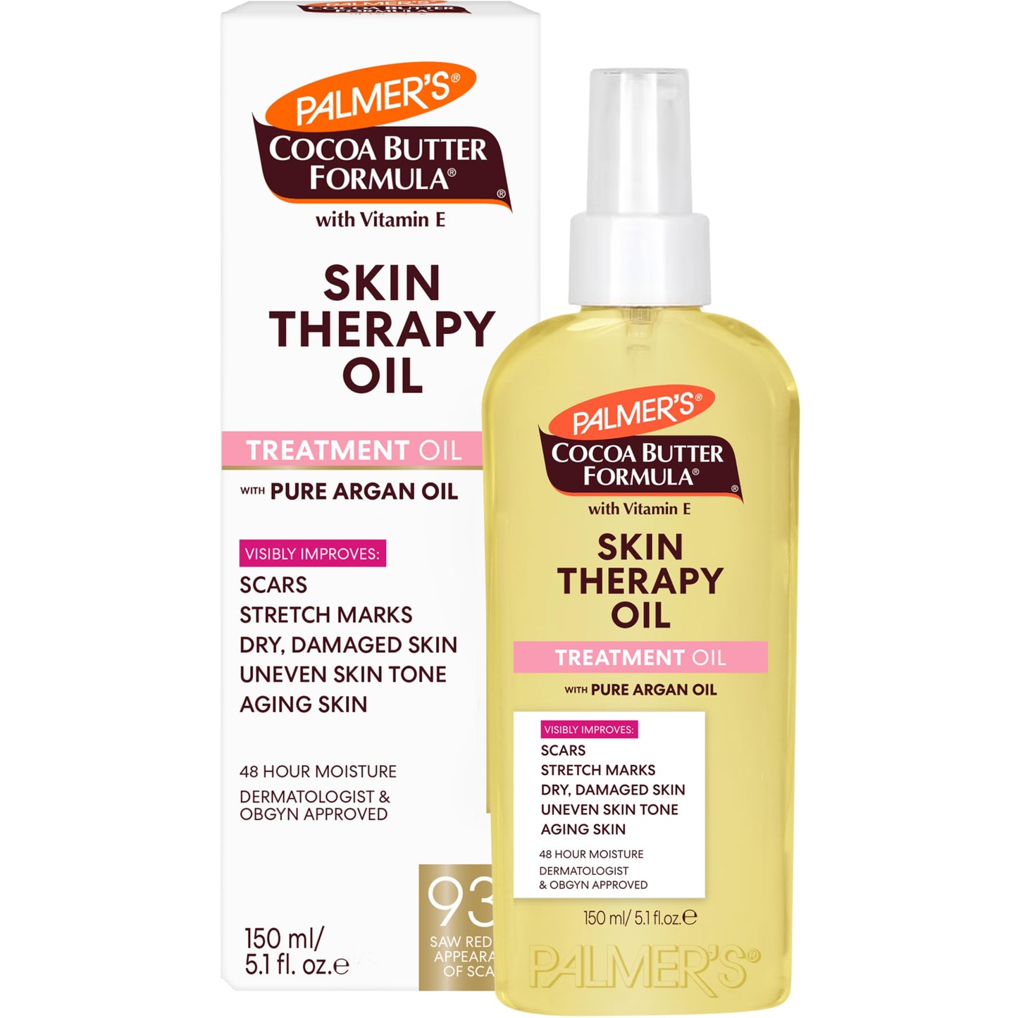 HotPalmer's Skin Therapy Body Oil, Moisturizing Cocoa Butter Formula (5.1 Oz)
