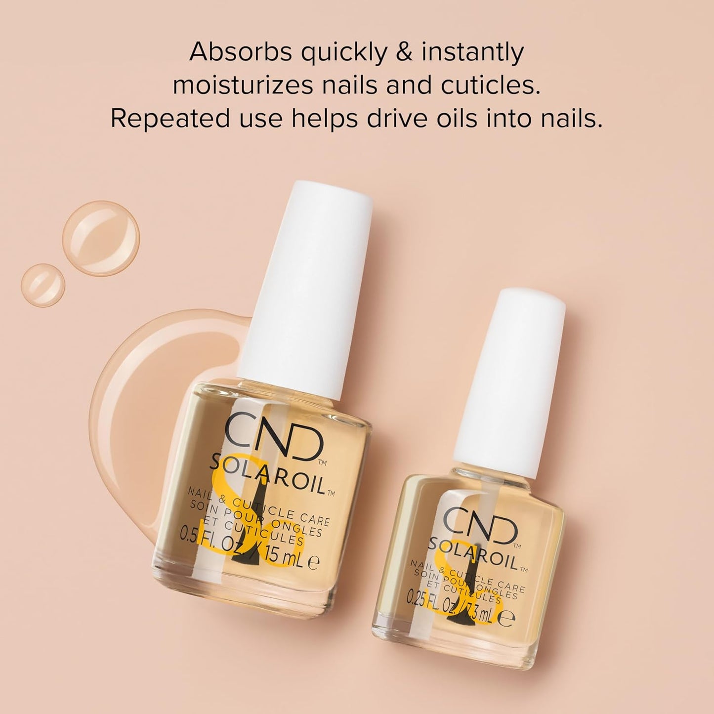 HotCND SolarOil Cuticle Oil, Natural Blend Of Jojoba, Vitamin E, Rice Bran and Sweet Almond Oils, Moisturizes and Conditions Skin (Packaging May Vary)